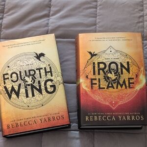 Fourth Wing and Iron Flame Books by Rebecca Yarros